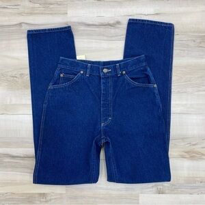 Lee junior-Rider tapered leg Vintage Blue High Rise Denim Jeans Made in USA